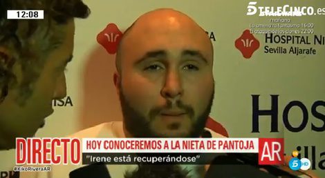 Kiko Rivera en la 'presentación' de su hija Ana