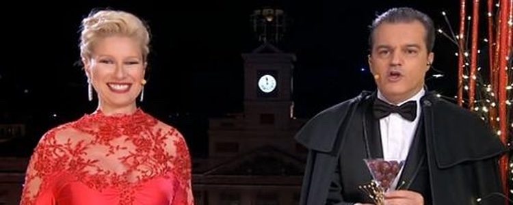 Ramón García y Anne Igartiburu presentando las Campanadas