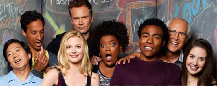 Cartel promocional de la serie Community