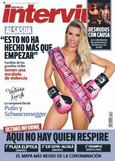 Portada de Interviú con Victoria Korzh