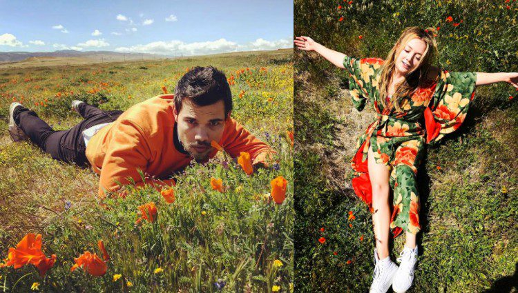 Taylor Lautner y Billie Lourd disfrutan rodeados de la naturaleza