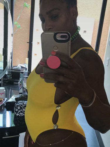 Serena Williams muestra su embarazo en Snapchat