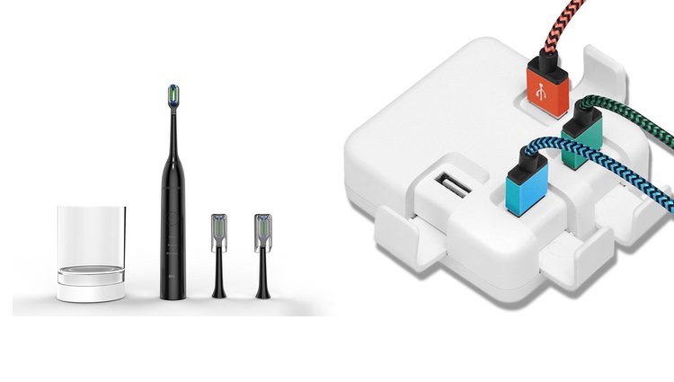 Cepillo de dientes y adaptador de USB 