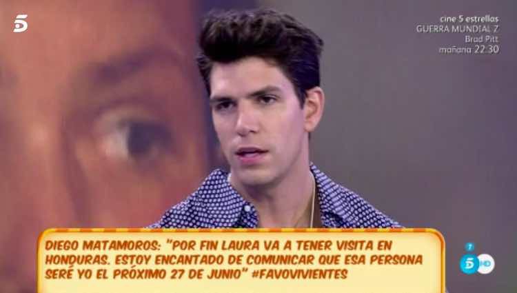 Diego Matamoros anuncia que será él el que visite a Laura / Telecinco.es