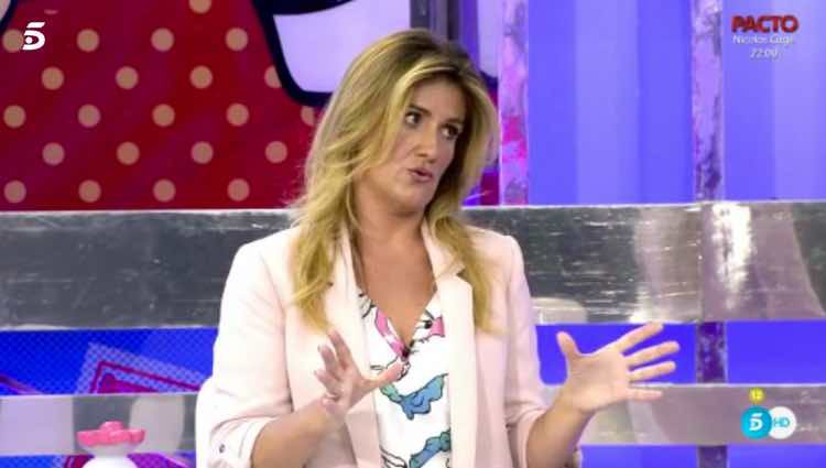 Carlota Corredera pidiendo calma a Antonio Tejado / Telecinco.es