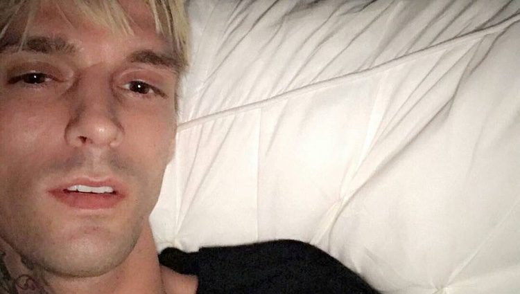 El cantante posando en su Instagram. Fuente: Instagram @aaroncarter