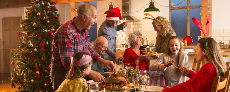 En Navidad, las cenas en familia son algo habitual