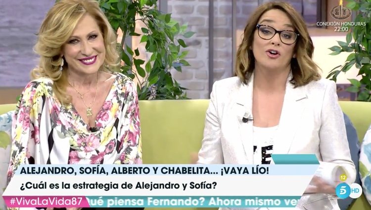 Rosa Benito, junto a Toñi Moreno como colaboradora en 'Viva la vida' / Telecinco.es