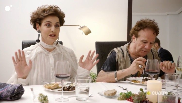 Antonia Dell'Atte y Fortu durante de la cena/Foto: Cuatro