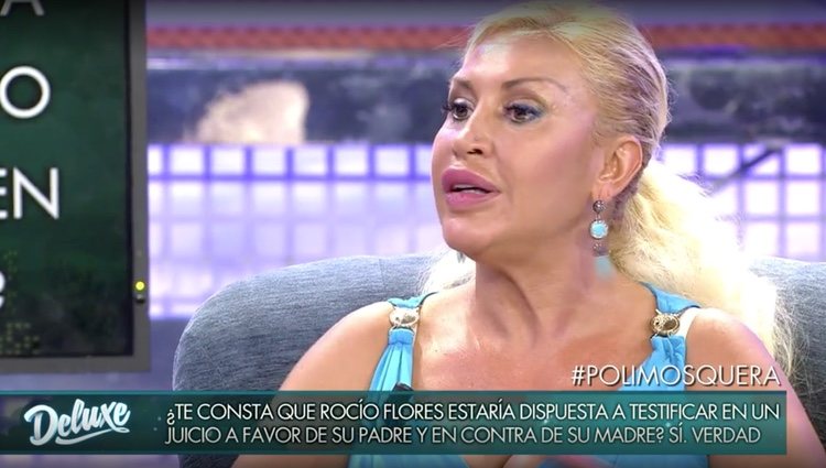 Raquel Mosquera durante el polígrafo el pasado 4 de agosto/Fuente: Telecinco