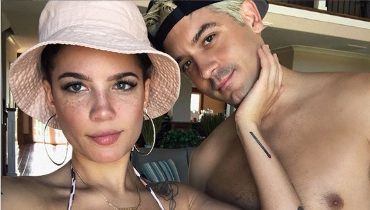 Hasley y su novio G-Eazy vía Instagram