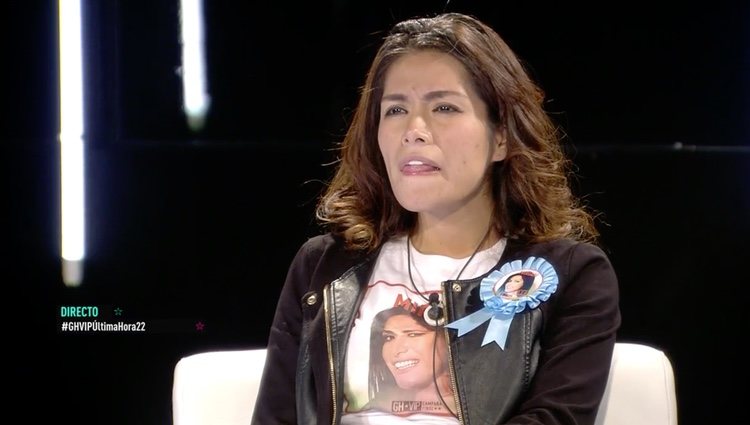 Miriam Saavedra ante las preguntas de Koala| Foto: Telecinco.es