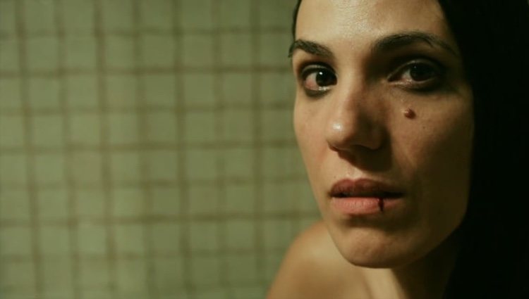 Laia Alemany en un fotograba de un corto