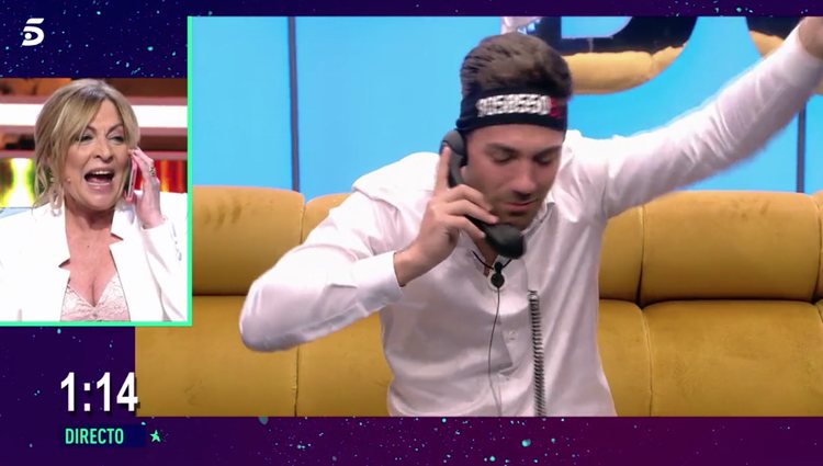 Alejandro Albalá llama a su madre para que le de todo su apoyo de cara a la final