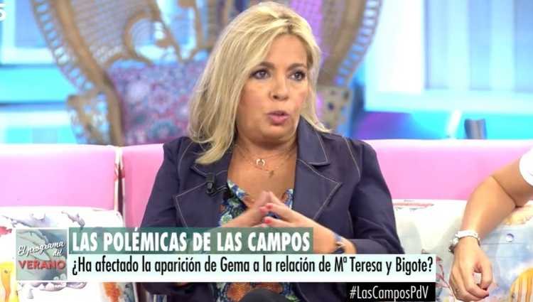 Carmen Borrego en 'El Programa de Verano'/foto:telecinco.es