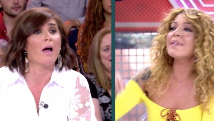 Sofía Cristo y Carmina discutiendo en 'Sábado Deluxe' | Telecinco.es