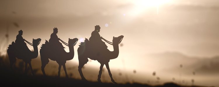 Según la Biblia, los Reyes Magos fueron guiados por una estrella hasta Belén