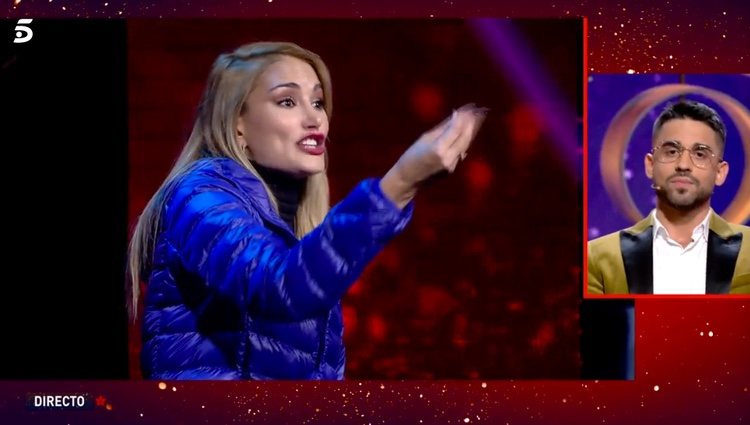 Alba Carrillo discutiendo con Miguel Frigenti / Telecinco.es
