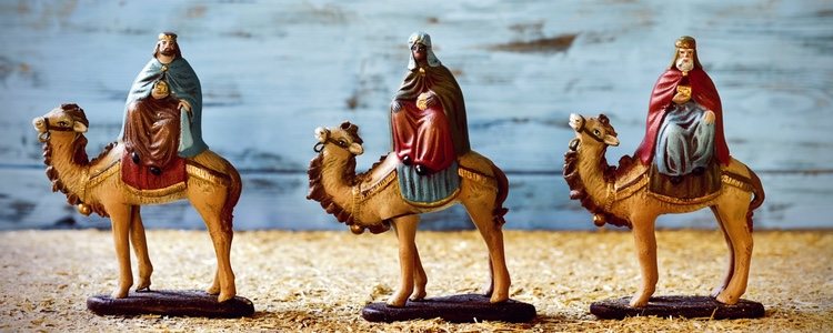 Las figuras de Los Reyes Magos no pueden faltar