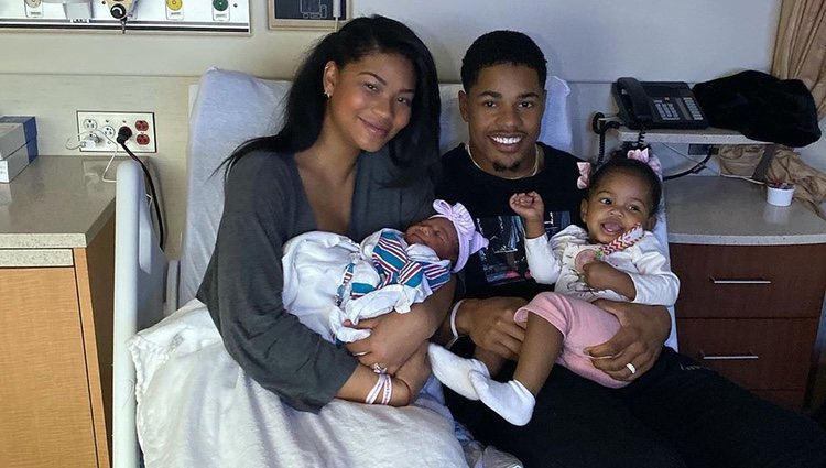 Chanel Iman junto a su familia