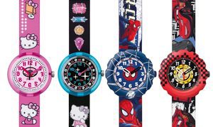 Flik Flak celebra la navidad junto a Hello Kity, Spider Man y Rayo McQueen