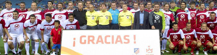 Rouco Varela hace el saque de honor en el partido benéfico 'Gracias', con motivo de las JMJ