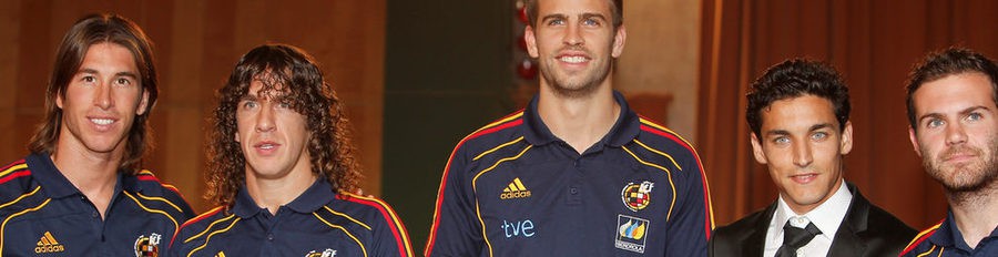 La Infanta Cristina premia a Vicente del Bosque, Gerard Piqué y Carles Puyol con la distinción al Mérito Deportivo