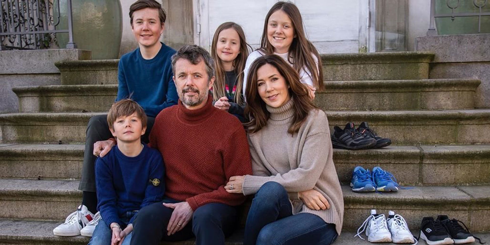 Federico y Mary Dinamarca y sus hijos Christian, Isabel, Vicente y Josefina muestran cómo sobrellevan la cuarentena