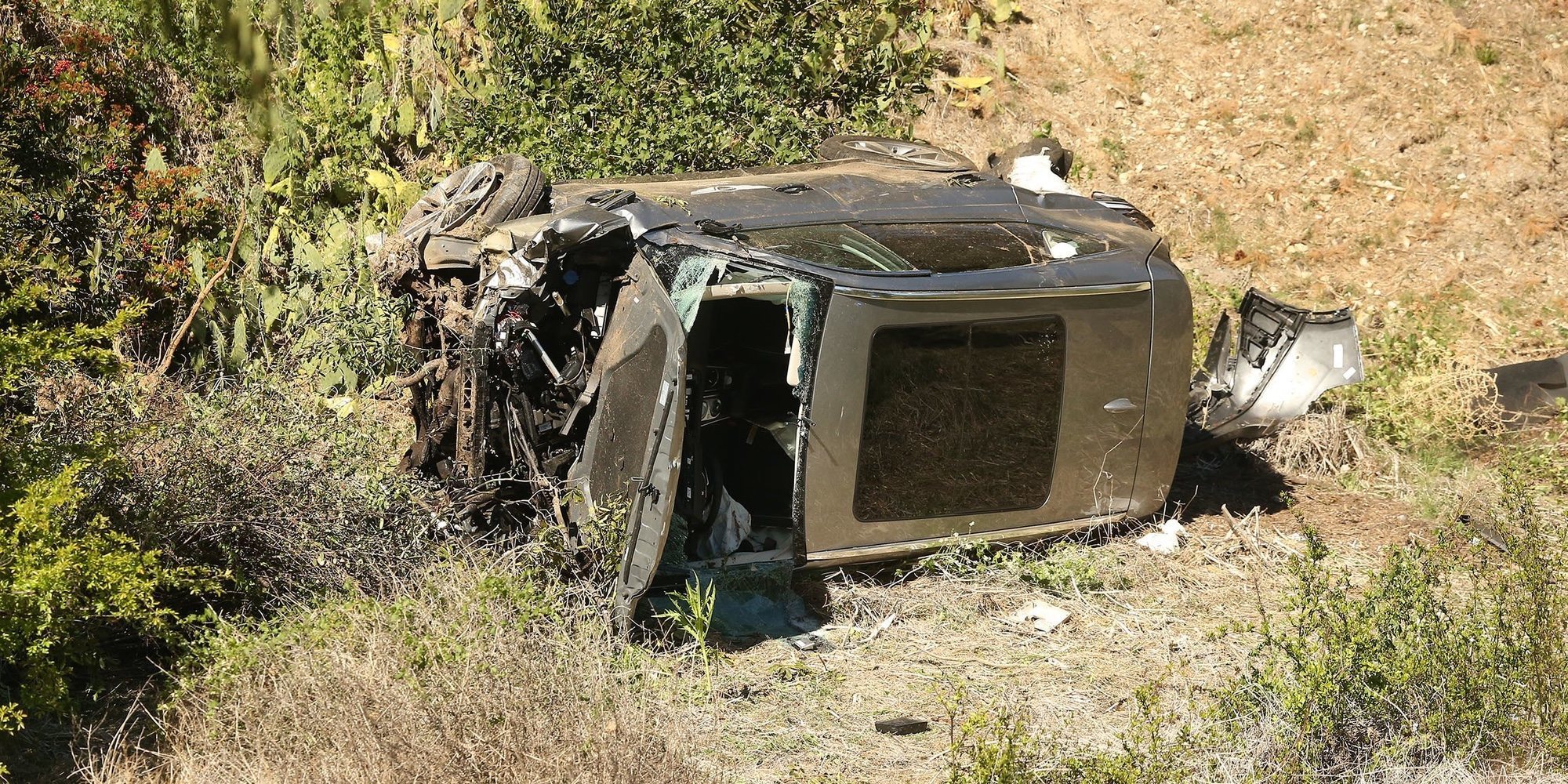 Tiger Woods, operado de urgencia tras sufrir un aparatoso accidente de coche