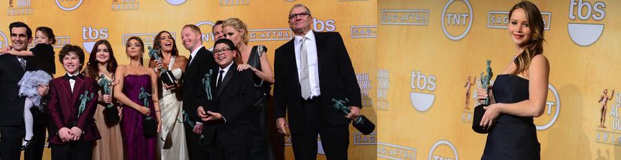 Jennifer Lawrence, Daniel Day-Lewis, Bryan Cranston y Claire Danes, ganadores de los Screen Actors Guild Awards 2013