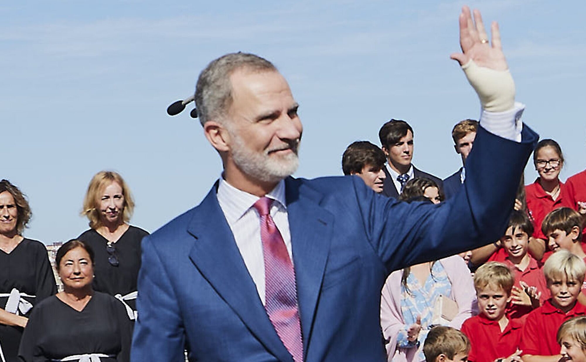 La razón por la que el Rey Felipe VI llevaba una muñeca vendada en sus actos en Bilbao y Getxo