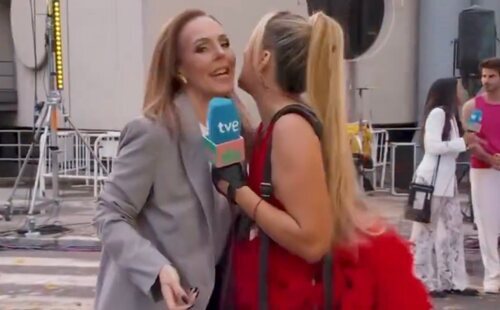Así ha sido el tenso encuentro entre Marta Riesco y Rocío Carrasco en el estreno de 'La familia de la tele'