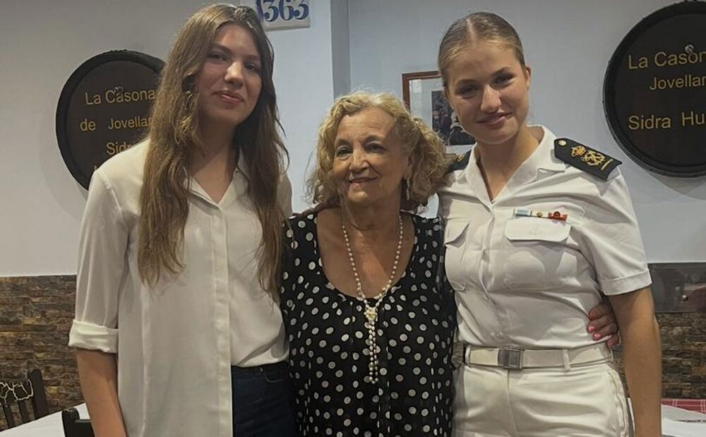 El reencuentro de la Princesa Leonor y la Infanta Sofía en Gijón
