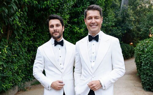 Un 'sí, quiero' de película: Jaime Cantizano y Miguel García se casan en el Castillo de Batres