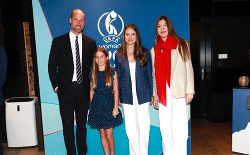 El agridulce encuentro de la Princesa Leonor y la Infanta Sofía con el Príncipe Guillermo y la Princesa Charlotte