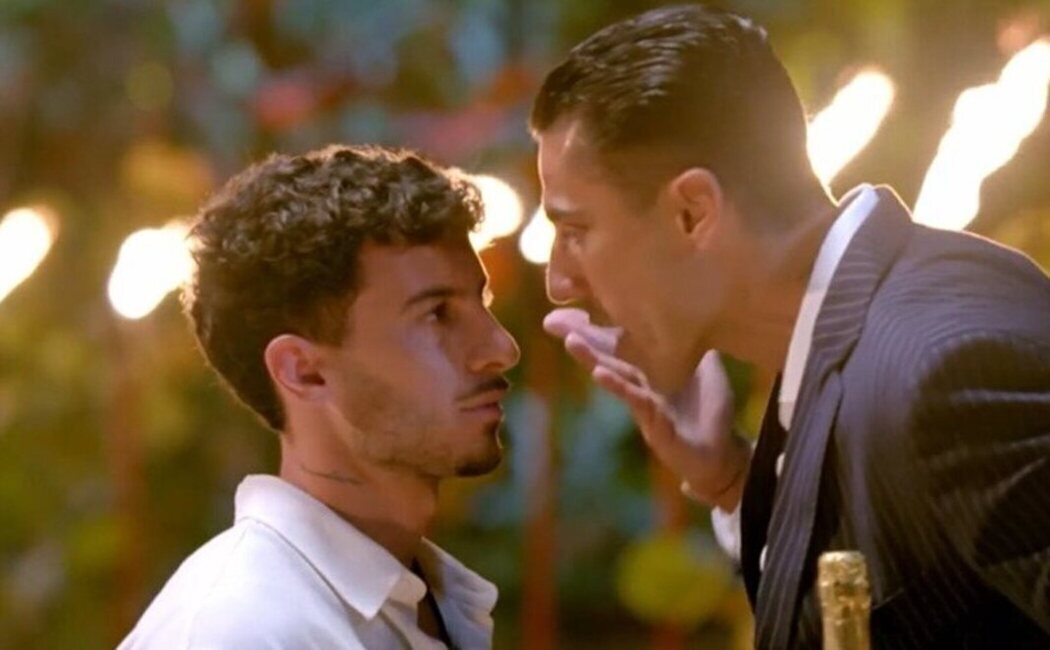 Los solteros siembran el caos en la hoguera: Gerard y Andrea se enfrentan a los novios en 'LIDLT 9'