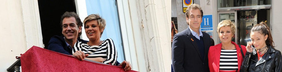 Terelu Campos vive la Semana Santa de Málaga con Carlos Pombo y su hija Alejandra