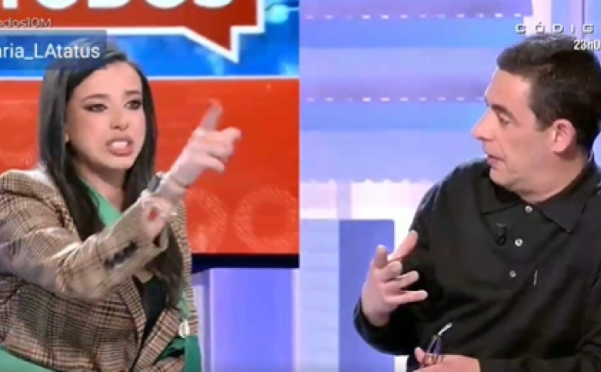 Sarah Santaolalla abandona entre lágrimas 'En boca de todos' tras un tenso choque con Antonio Naranjo