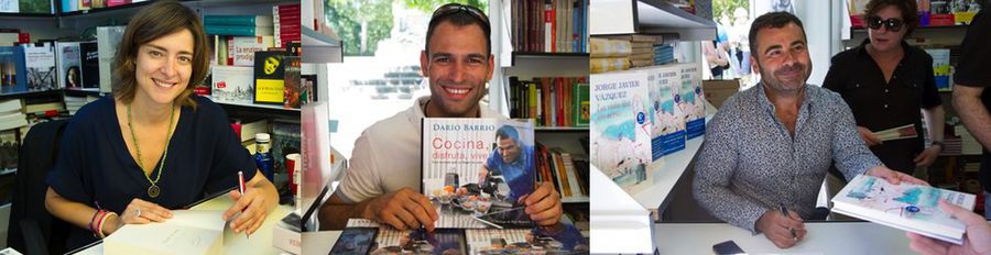 Sandra Barneda, Jorge Javier Vázquez y Darío Barrio firman ejemplares de sus obras en la Feria del Libro de Madrid