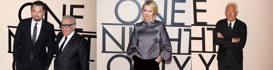 Leonardo DiCaprio, Naomi Watts y Ricky Martin acompañan a Giorgio Armani en su fiesta homenaje