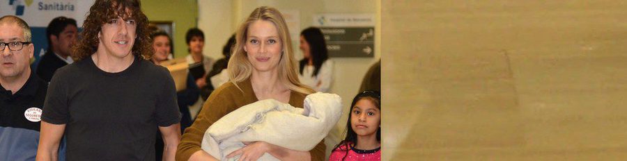 Carles Puyol y Vanesa Lorenzo presentan a su hija Manuela seis días después de su nacimiento