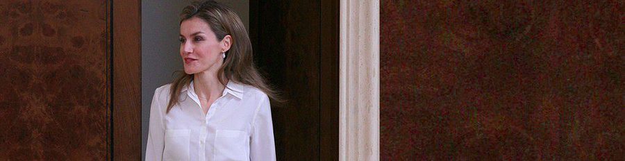 La Princesa Letizia, muy cariñosa con los niños en una audiencia con la Fundación Síndrome de Down Madrid