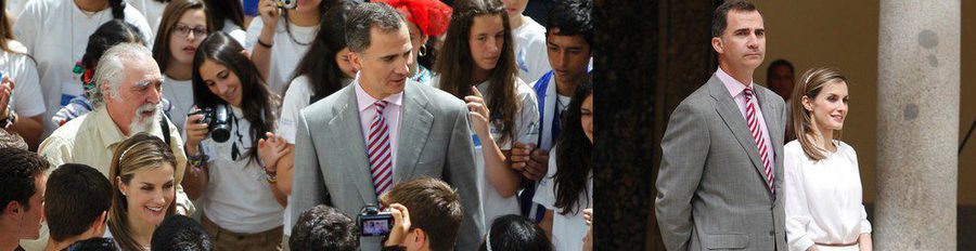 Los Reyes Felipe y Letizia recibieron a jóvenes aventureros antes de viajar a Francia para una visita de presentación