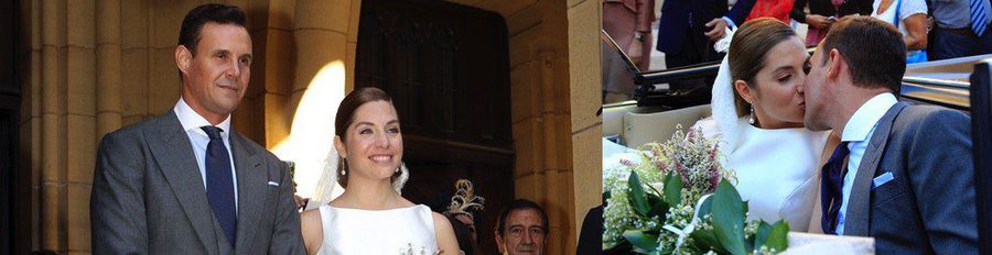 Luján Argüelles y los chicos de La Oreja de Van Gogh, invitados en la boda de Leire Martínez y Jacobo Bustamante