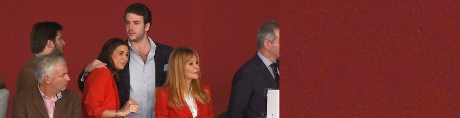 Álex Lequio presume de novia y de su madre Ana Obregón en la Madrid Horse Week 2014