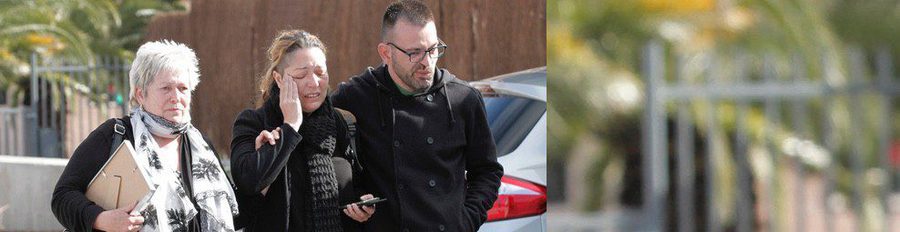 Gemma Fuster, rota de dolor por su novio Pedro Reyes en la capilla ardiente