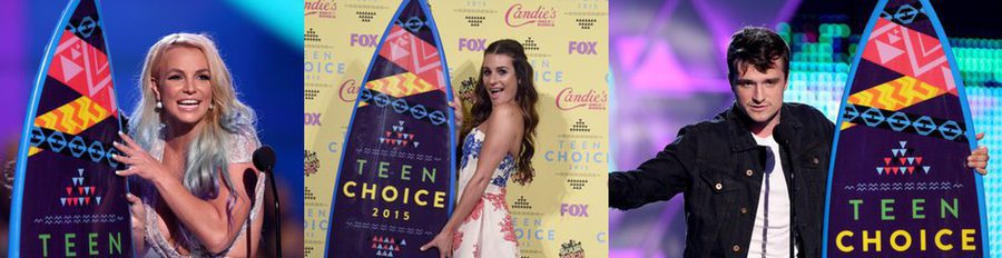 Britney Spears, Lea Michele, Josh Hutcherson y One Direction, ganadores de los Teen Choice Awards 2015