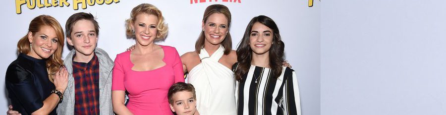 Candace Cameron y Andrea Barber deslumbran en la presentación de 'Madres forzosas'