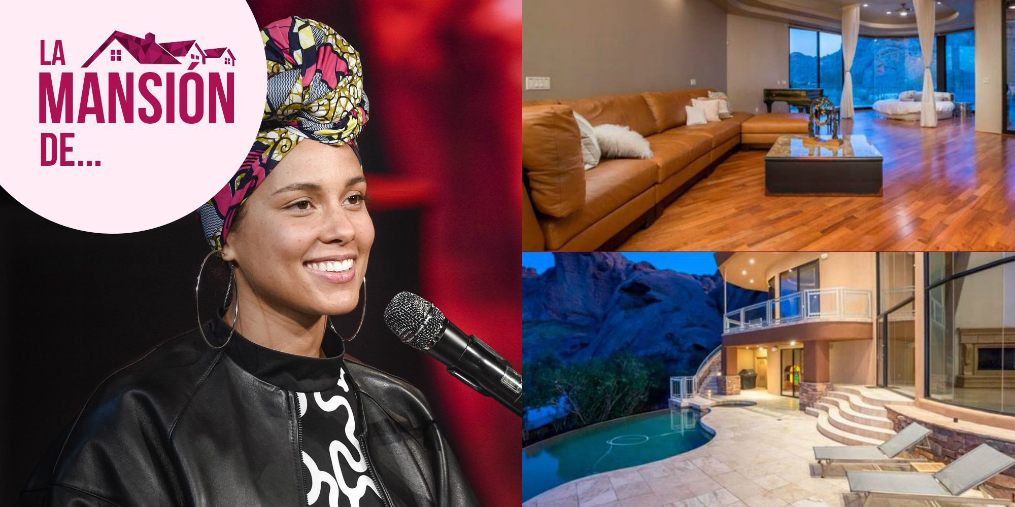 Un palacio de cristal: Así es la mansión de 8000 metros cuadrados de Arizona que vende Alicia Keys