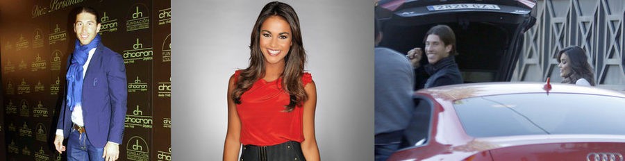 Sergio Ramos apoya a Lara Álvarez en su debut como reportera de Telecinco en MotoGP